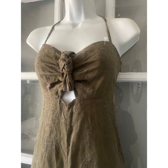 Anthropologie‎ Elevenses Jumpsuit Olive Green - Picture 9 of 12